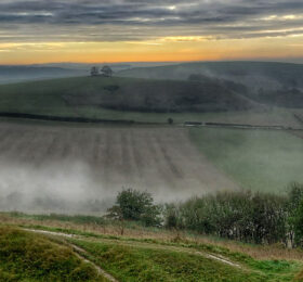 A misty view from the hill