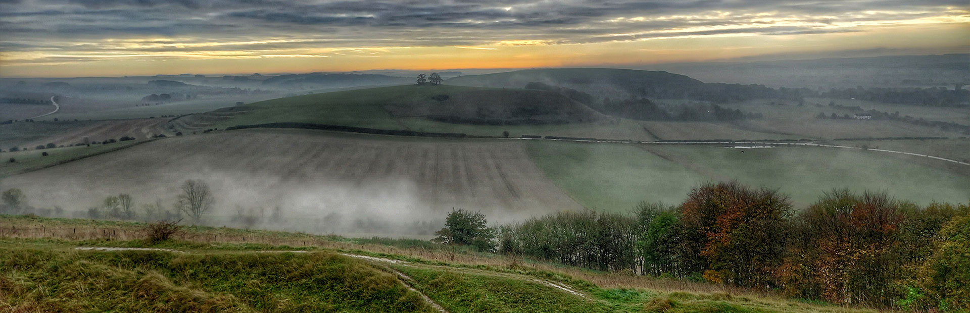 A misty view from the hill