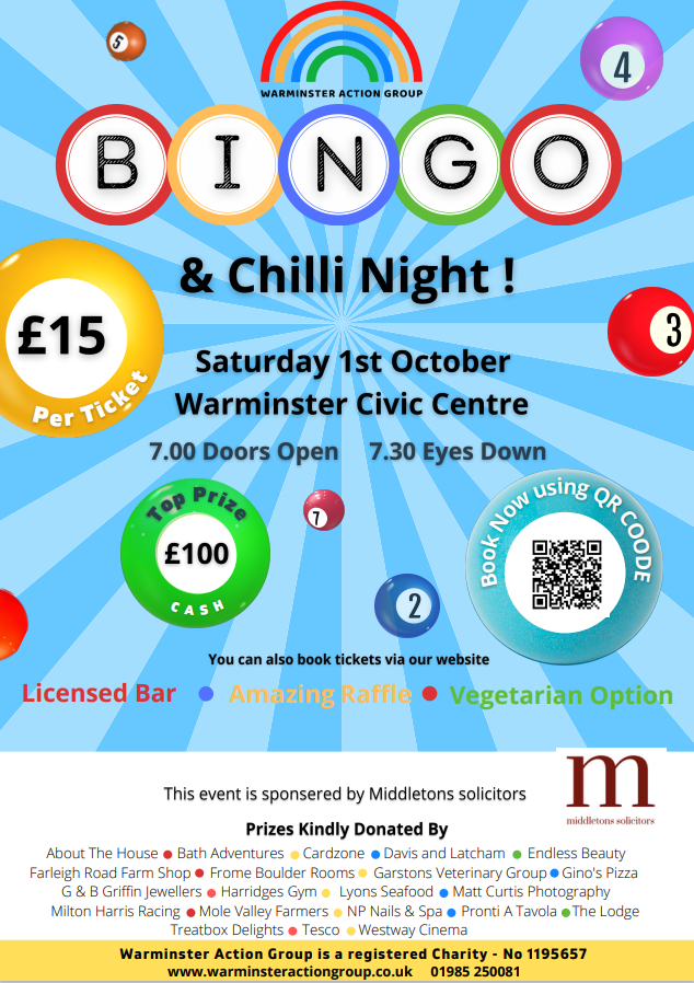 Warminster Action Group Bingo & Chilli Night