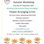 Flower Arranging Autumn Workshop