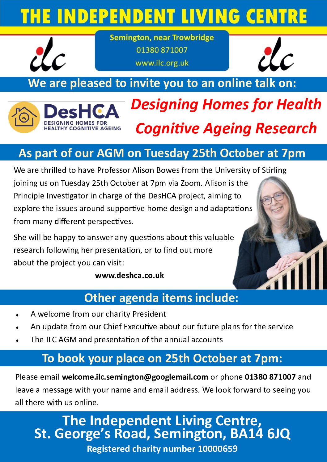 Designing Homes for Health Cognitive Ageing Research