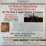 Wiltshire Federation of WIs presents: The Trials and Tribulations of Village Life in 1941