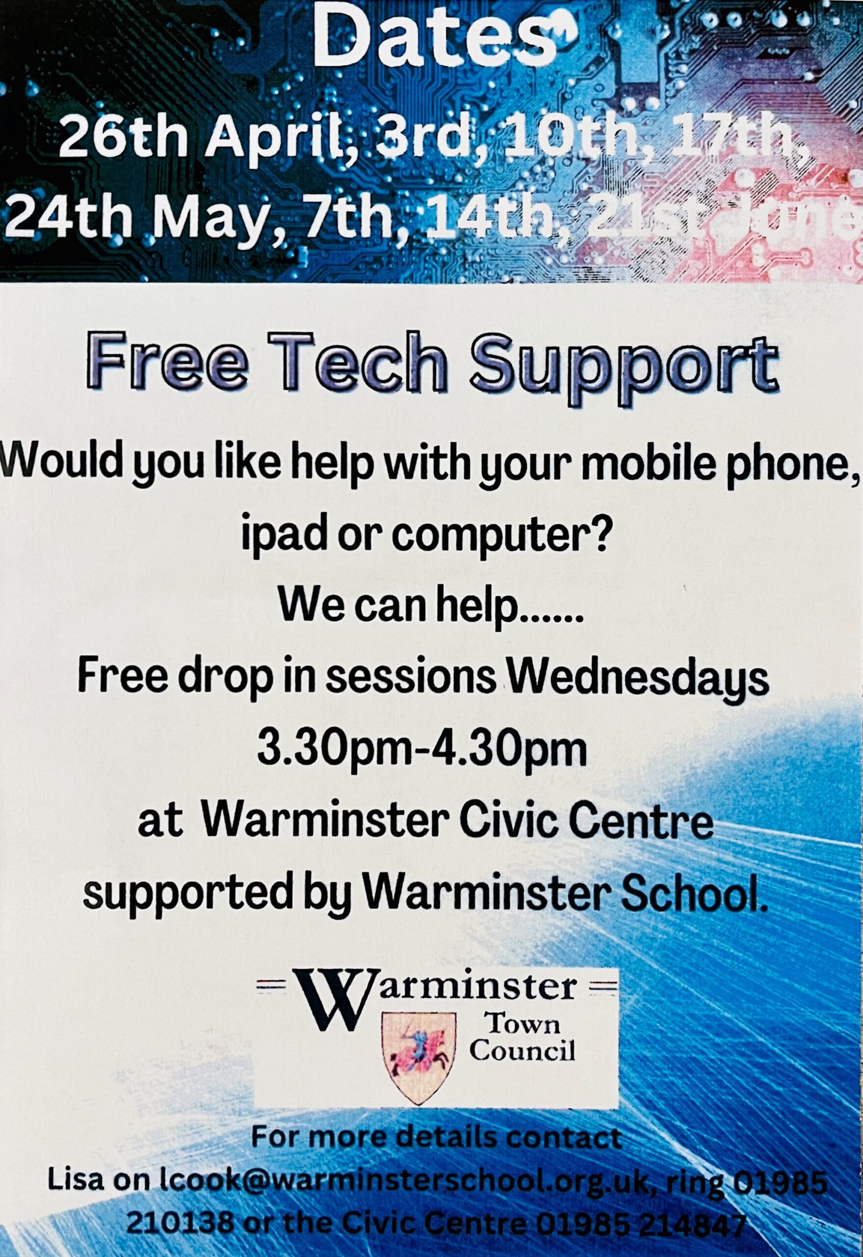 Warminster School Tech Support - Drop in Sessions
