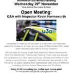 Warminster U3A Monthly Talk - Open Meeting: Q&A with Inspector Kevin Harmsworth