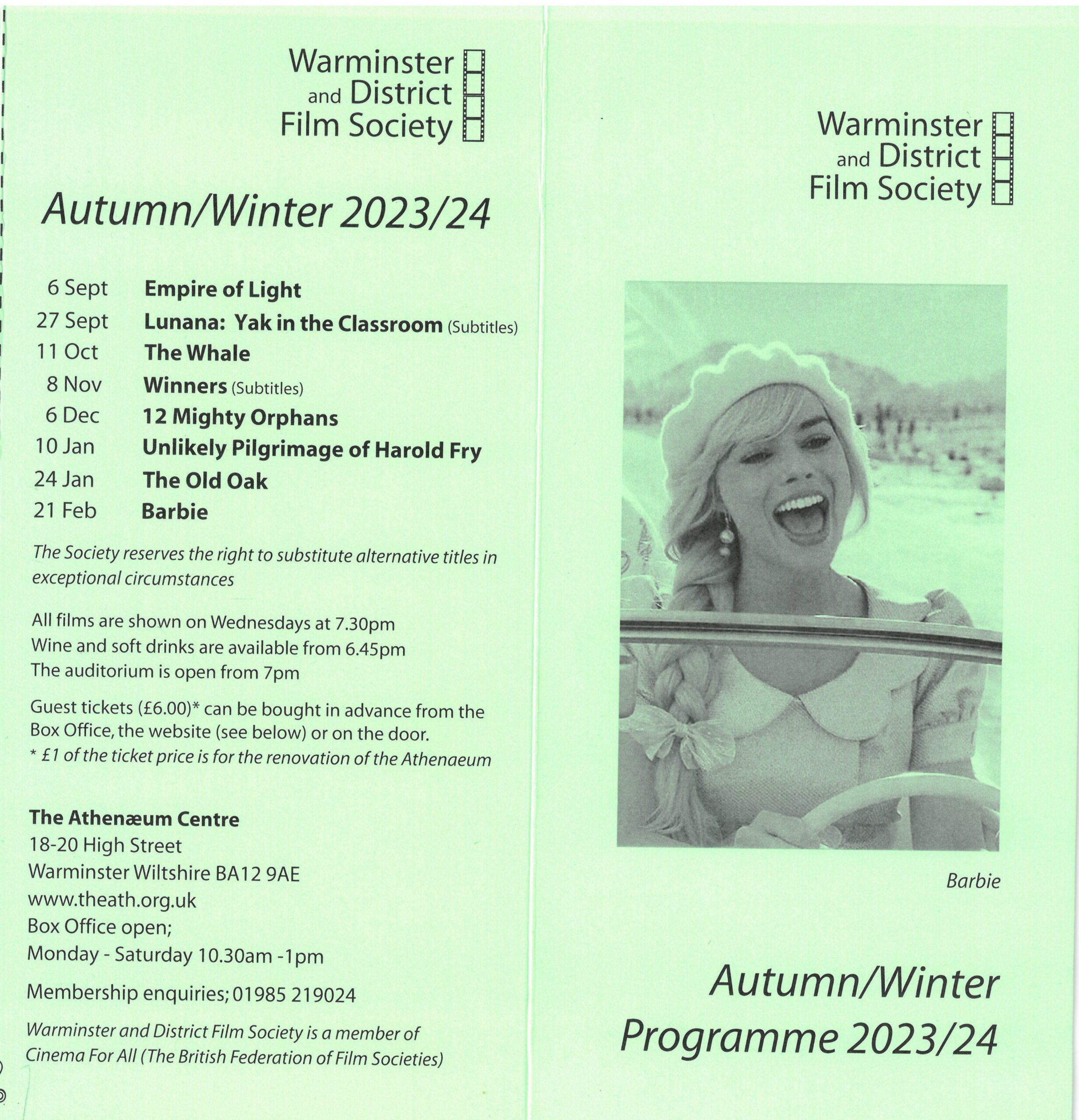 Warminster and District Film Society