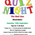 Charity Quiz Night - The Red Lion Heytesbury