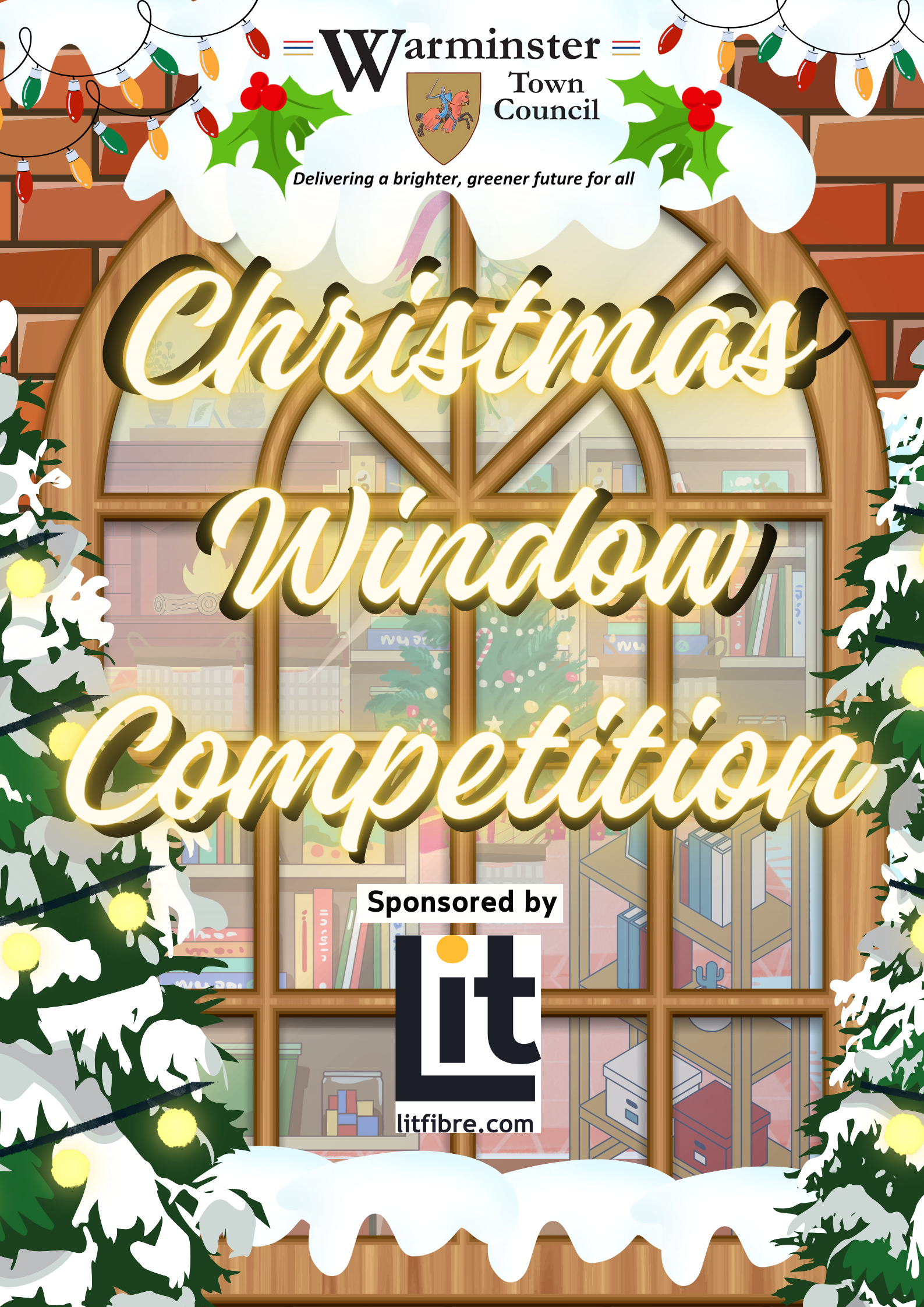 Warminster Town Council's Christmas Window Competition. Vote for your favourite up until Sunday 17th December