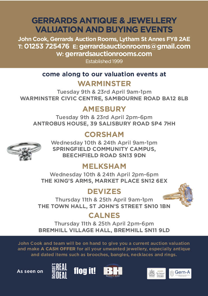 Gerrards Antique and Jewellery Valuation and Buying Event