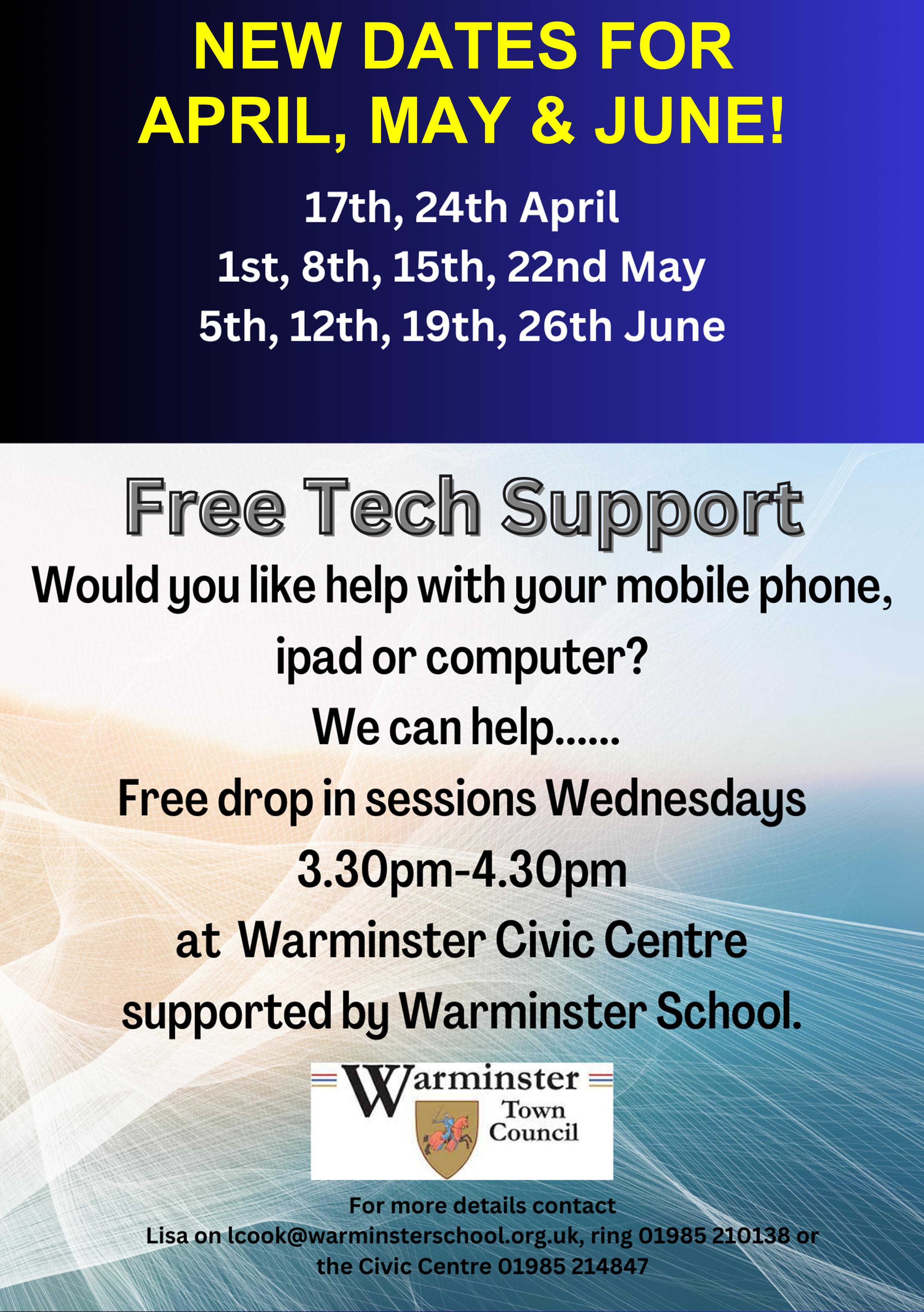 Free Tech Support supported by Warminster School