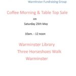 Coffee morning and table top sale