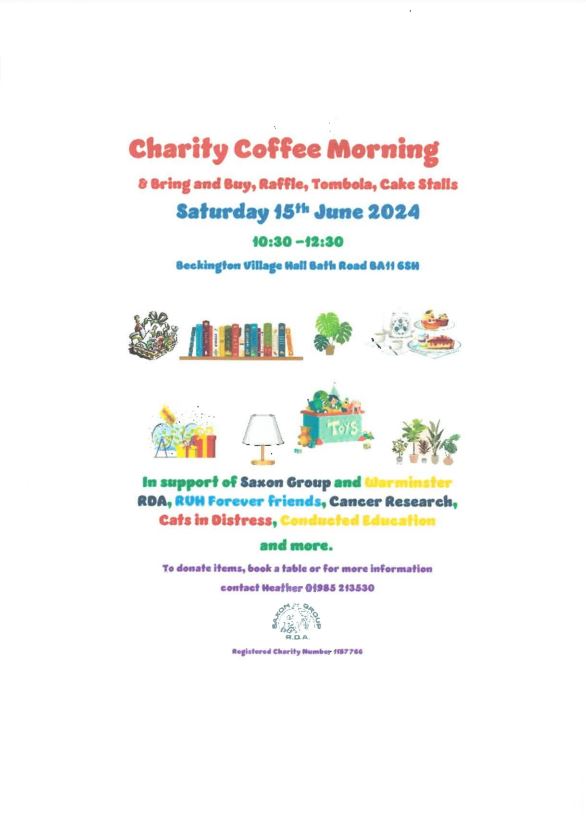 Charity Coffee Morning