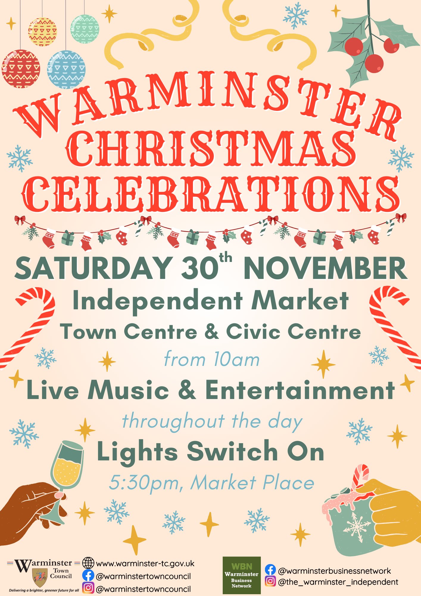 Warminster Christmas Celebrations 2024: Festive markets, live music and lights switch-on