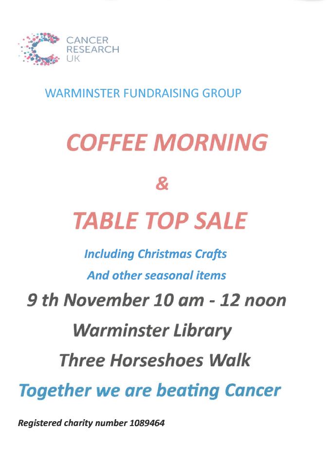 Coffee morning & table top sale