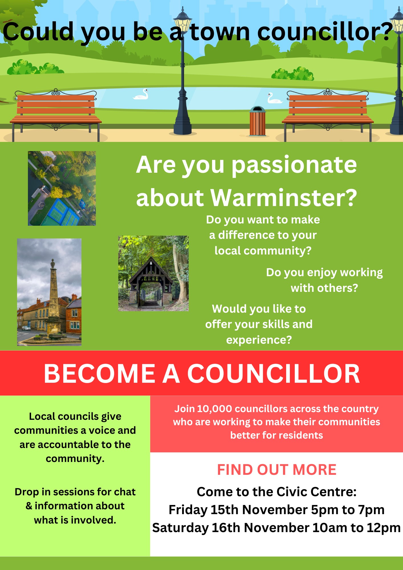 Become a town councillor – Warminster Town Council