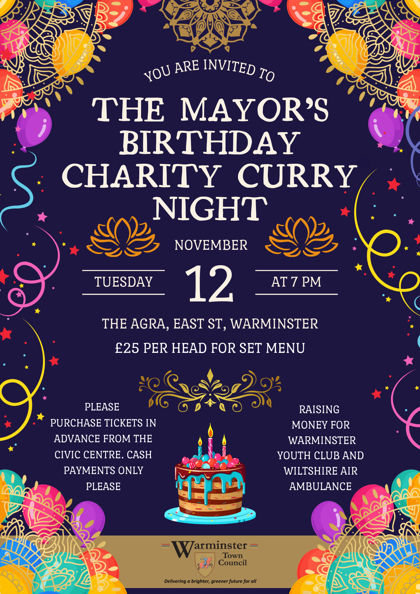 The Mayor's Birthday Charity Curry Night