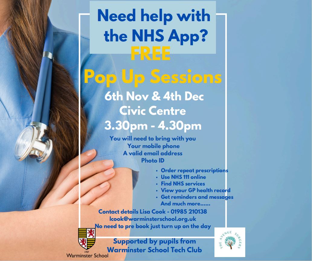 NHS App - Free pop-up session