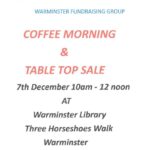 Coffee morning and table top sale