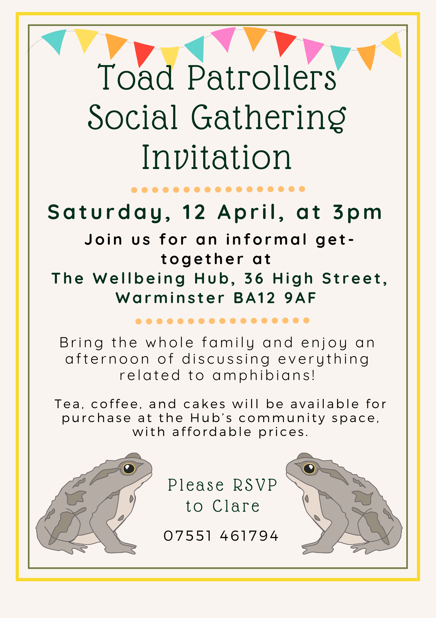 Toad Patroller Social Gathering Invitation