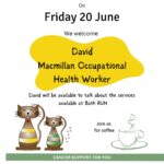 Chat Cafe Warminster - David Macmillian Occupational Heath Worker