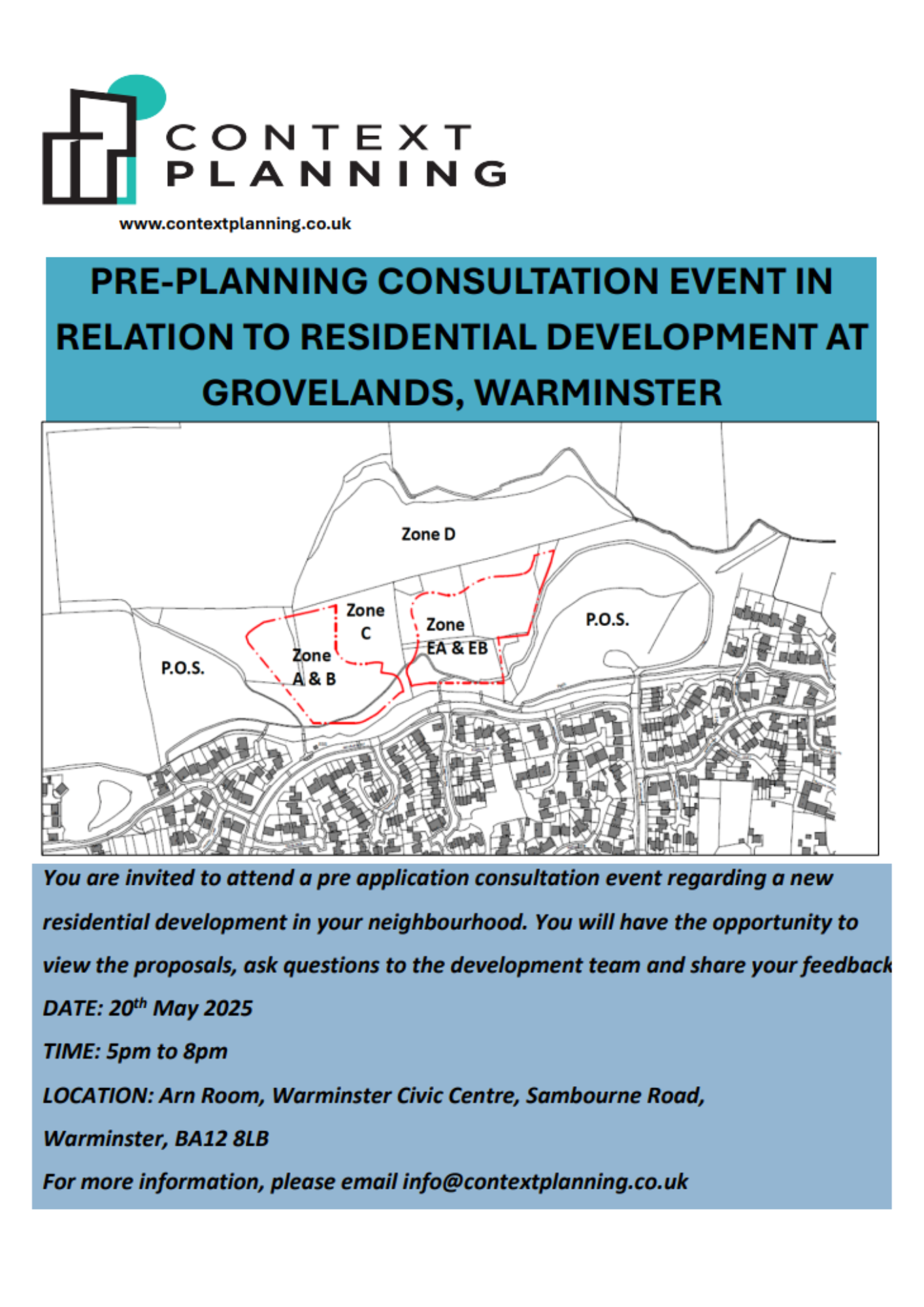 Pre-planning consultation event