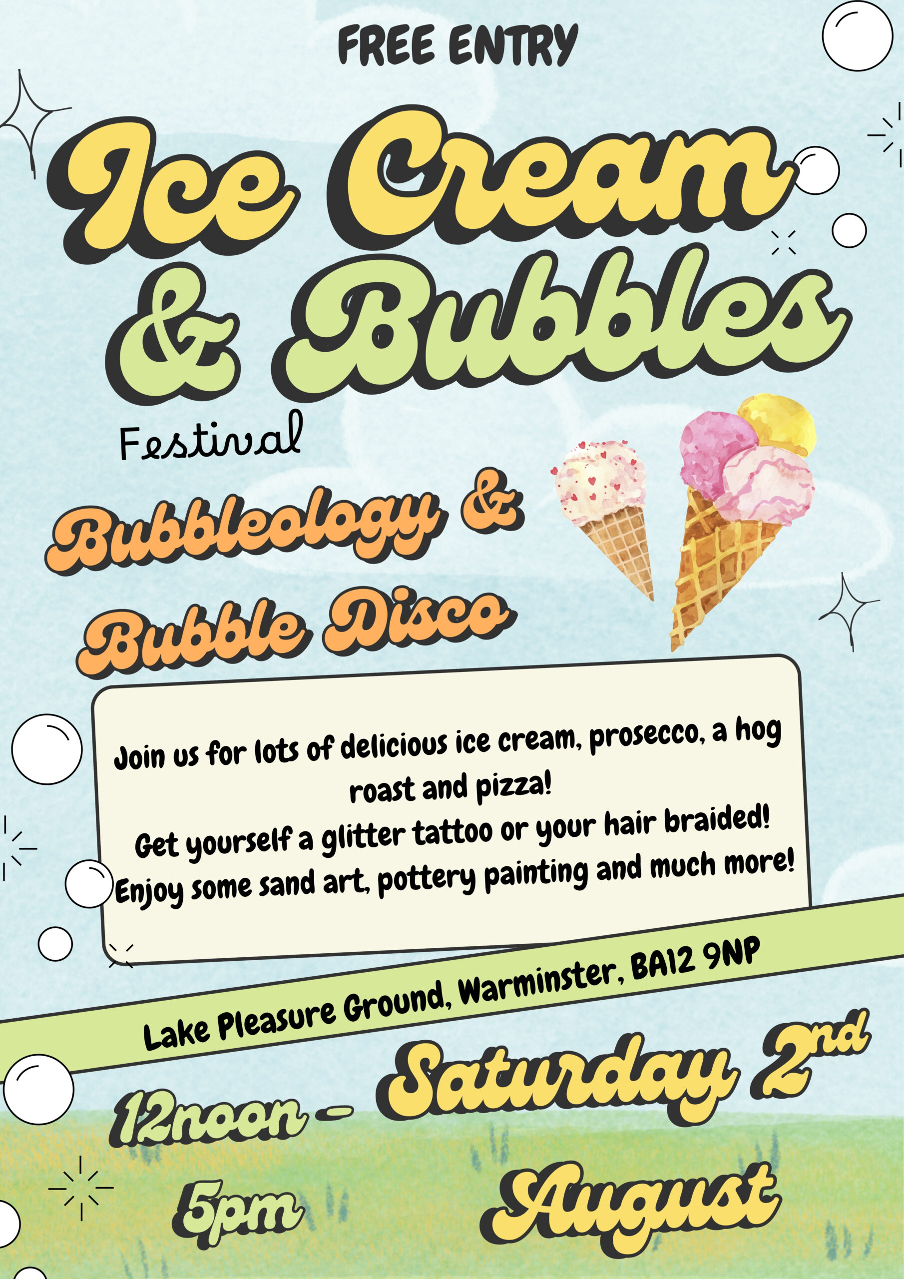 Ice Cream & Bubbles Festival