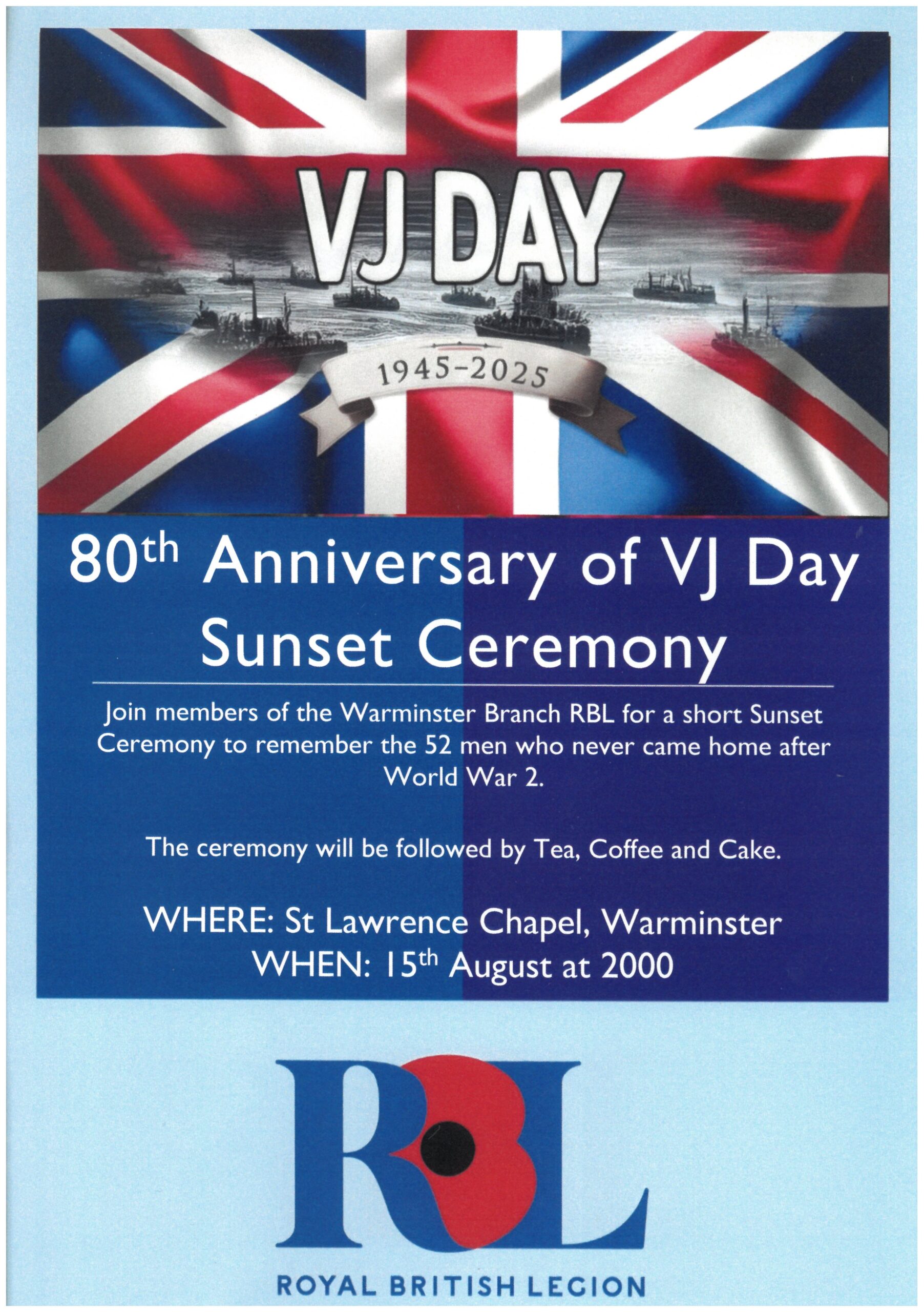 80th Anniversary of VJ Day Sunset Ceremony