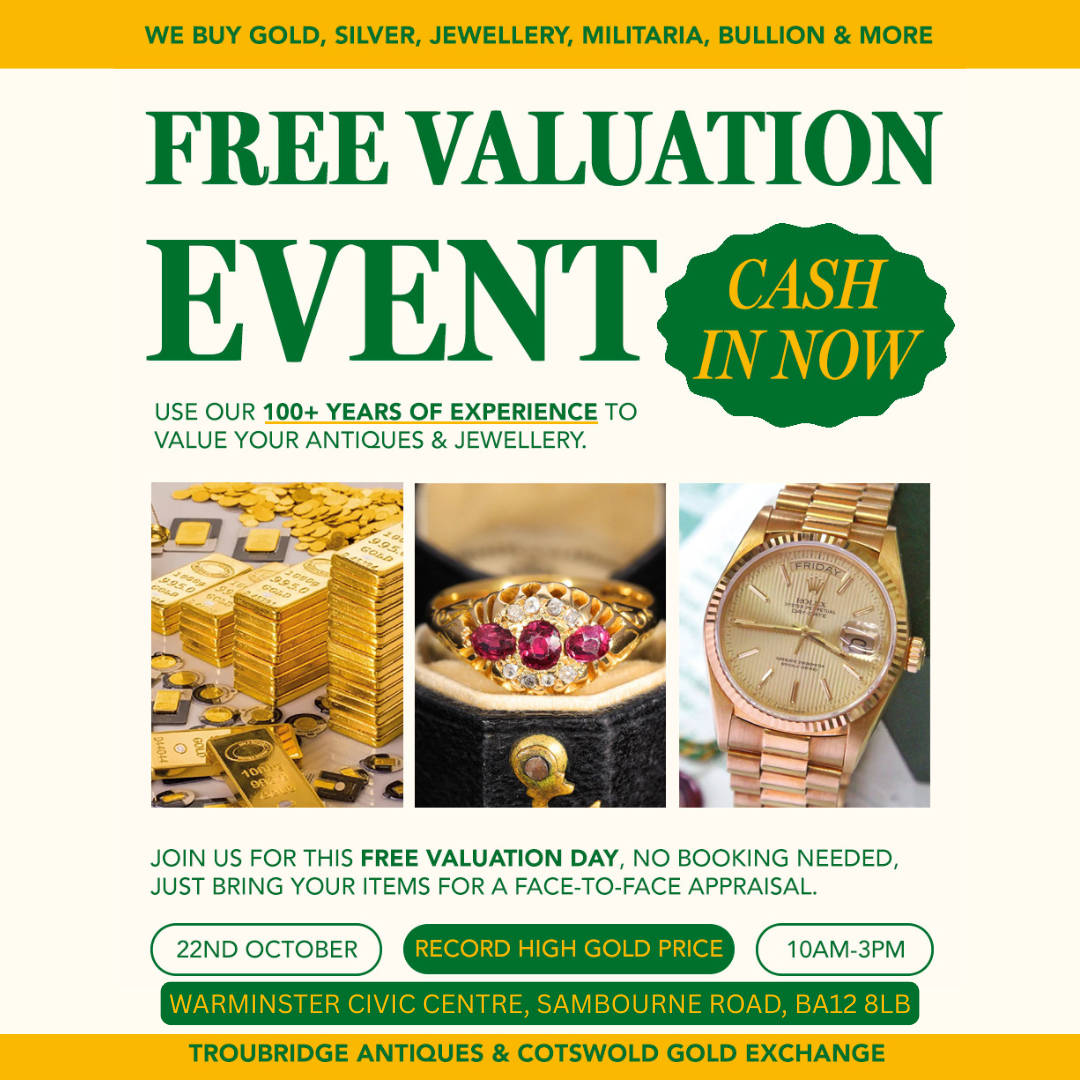 Free Valuation Event - gold, silver, jewellery, militaria, bullion & more...