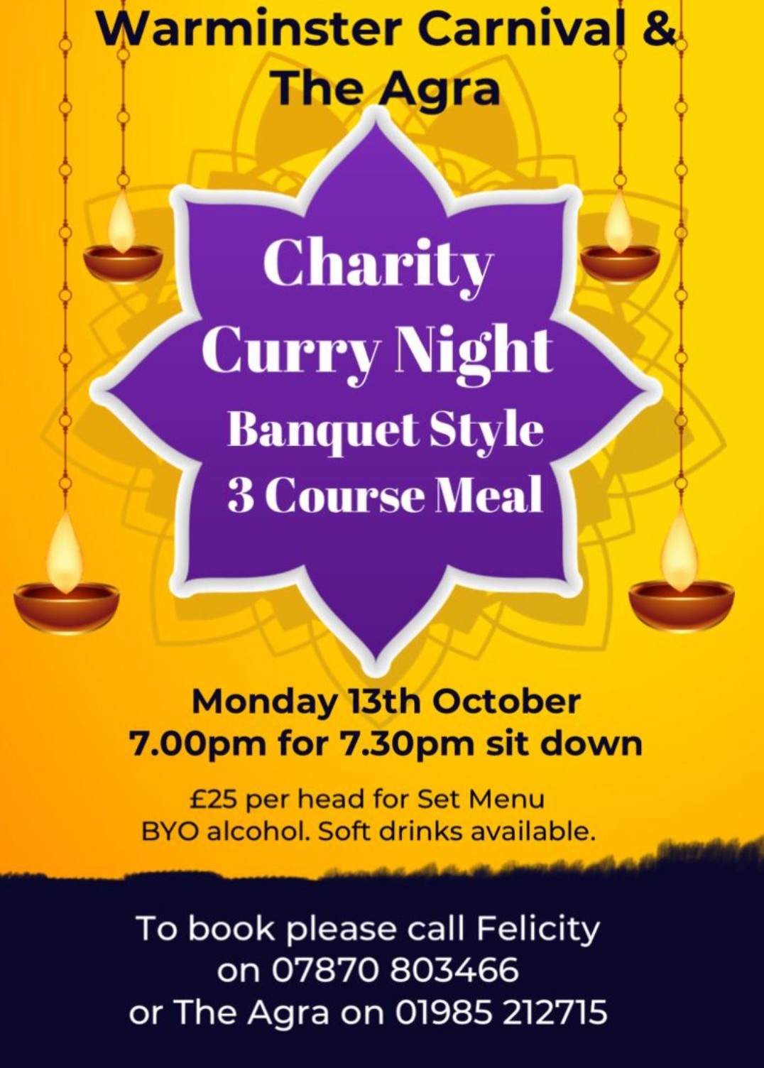 Charity Curry Night for Warminster Carnival