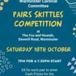 Pairs skittles competition for Warminster Carnival
