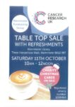 Cancer Research UK Table Top Sale