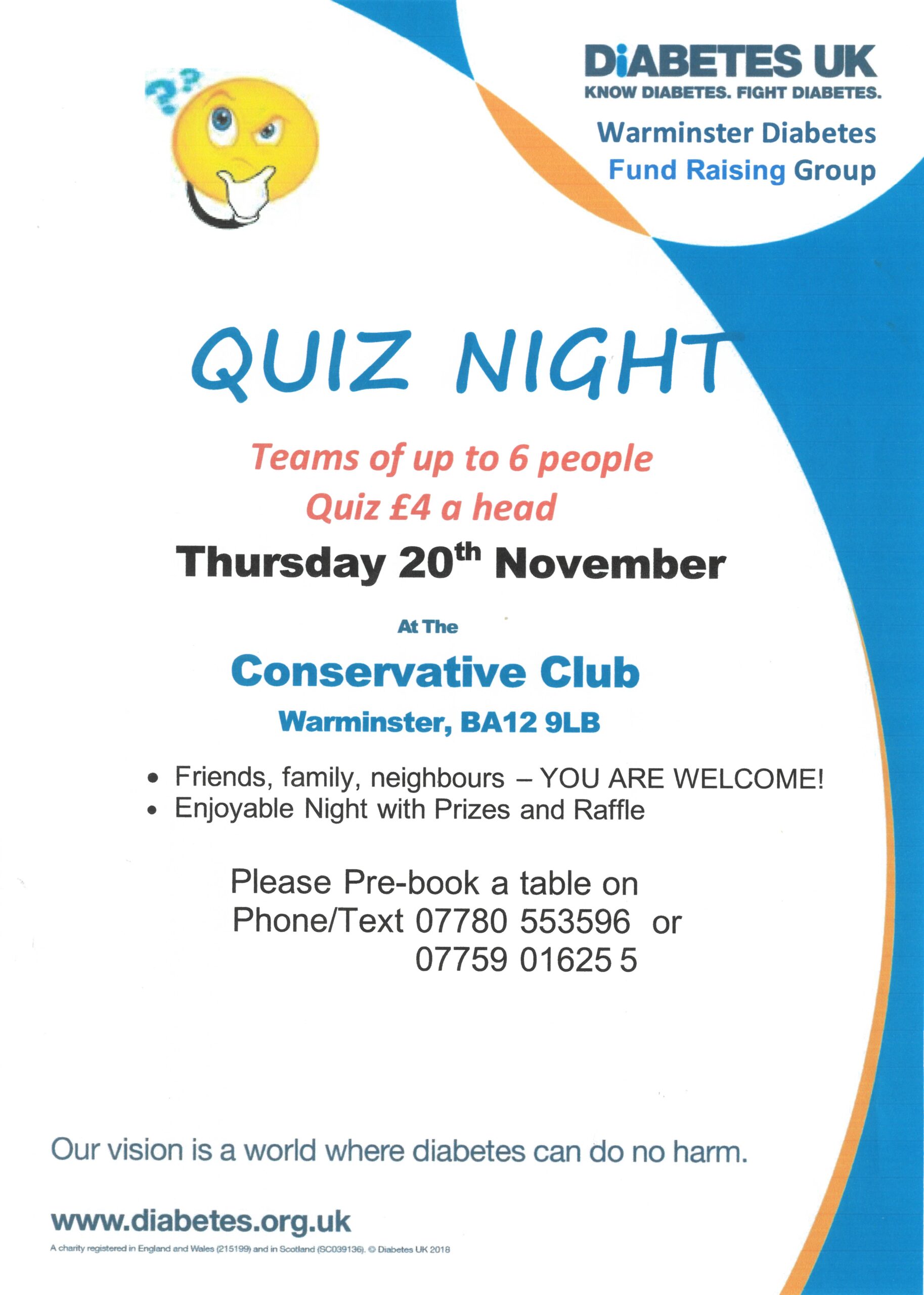 Diabetes UK Quiz Night
