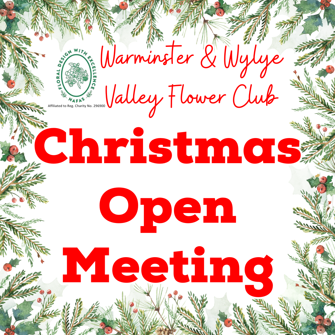 Warminster & Wylye Valley Flower Club's Christmas Open Meeting