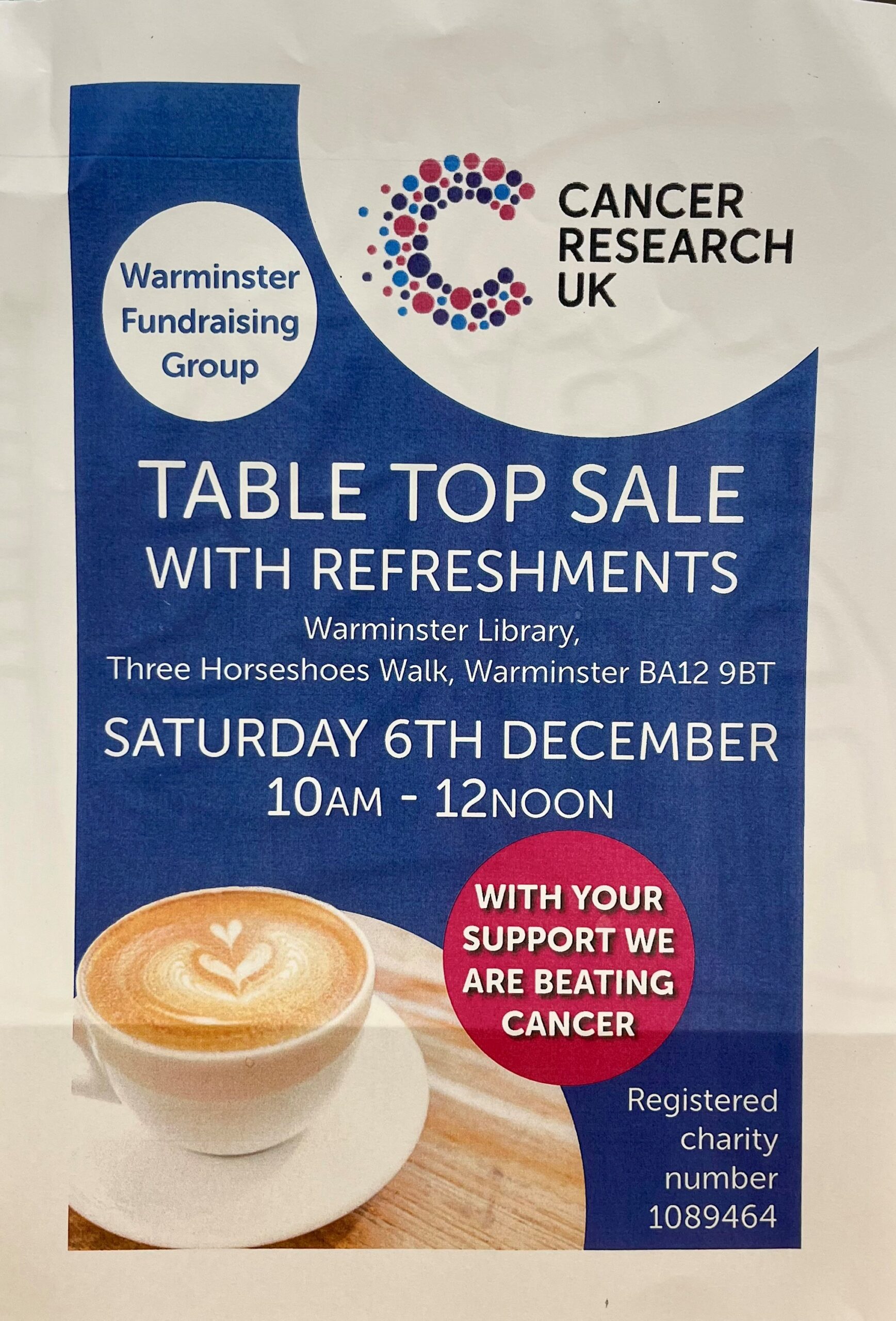Table Top Sale with refreshments
