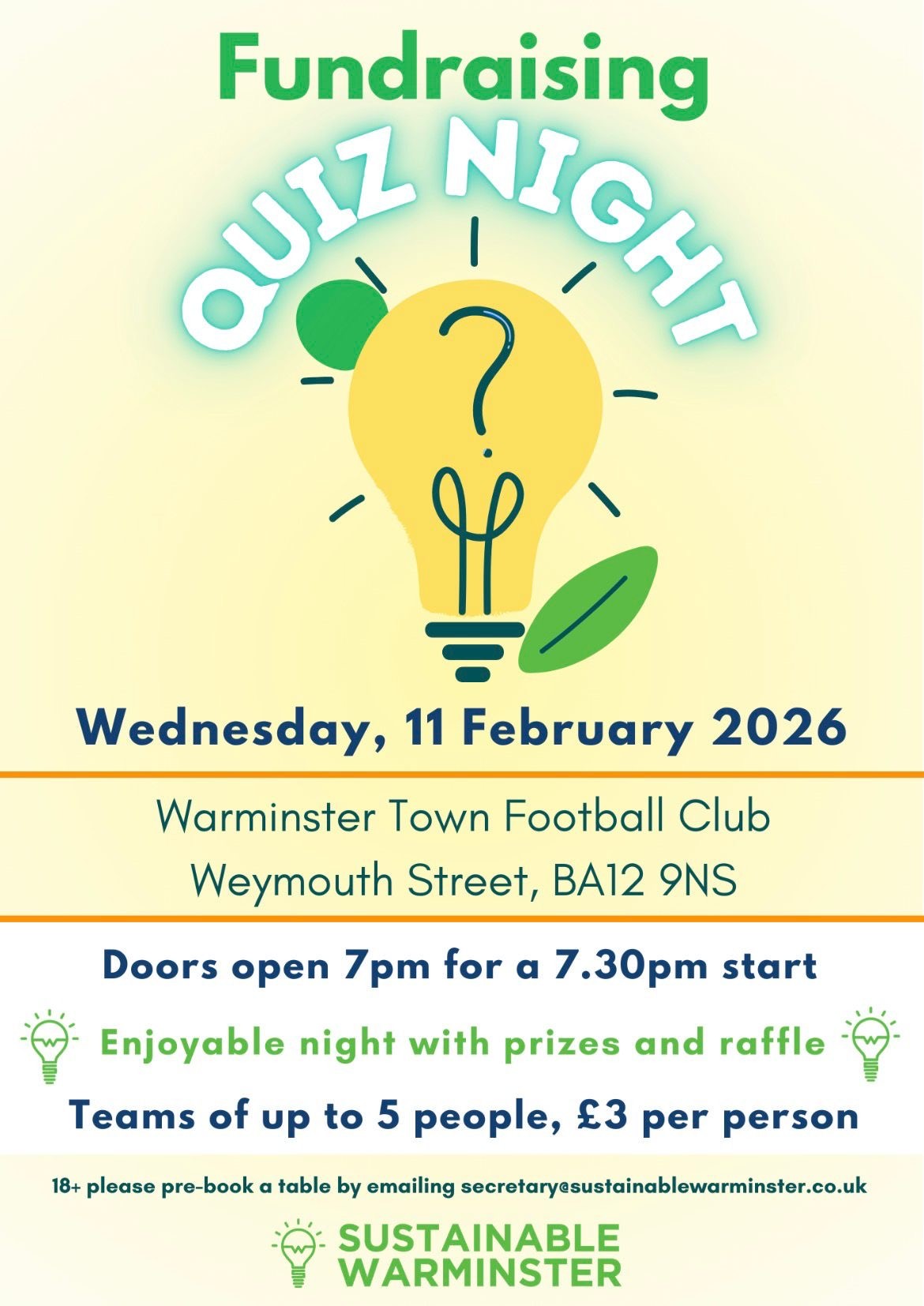 Fundraising Quiz Night